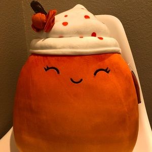 14” Squishmallow Kendla the Pumpkin Spice Drink